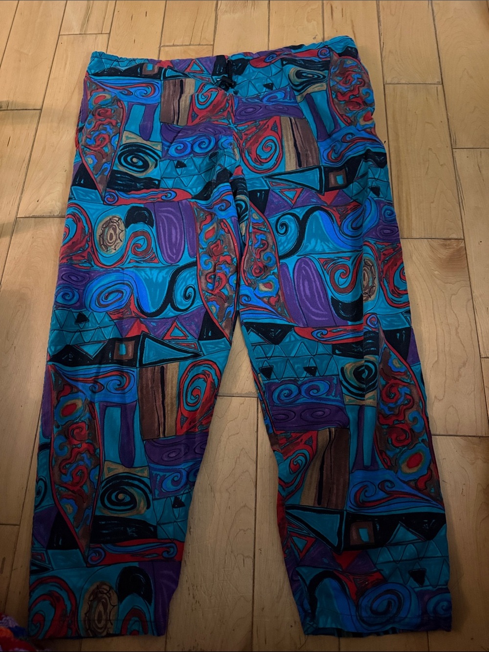 Speed Limit 98 Men's Abstract Joggers in Blue & Purple